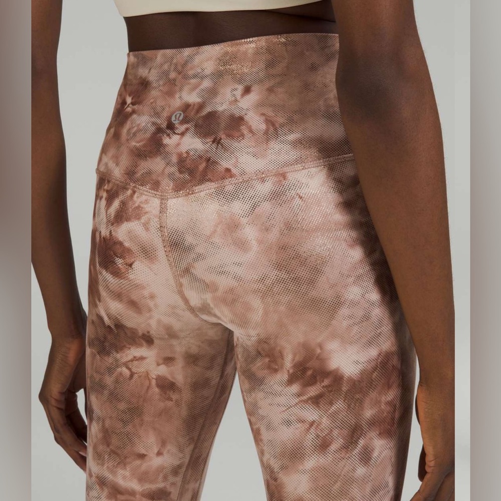 NWOT Lululemon Align High-Rise Pant 25" *Shine Diamond Dye Misty Shell C… - Picture 6 of 11